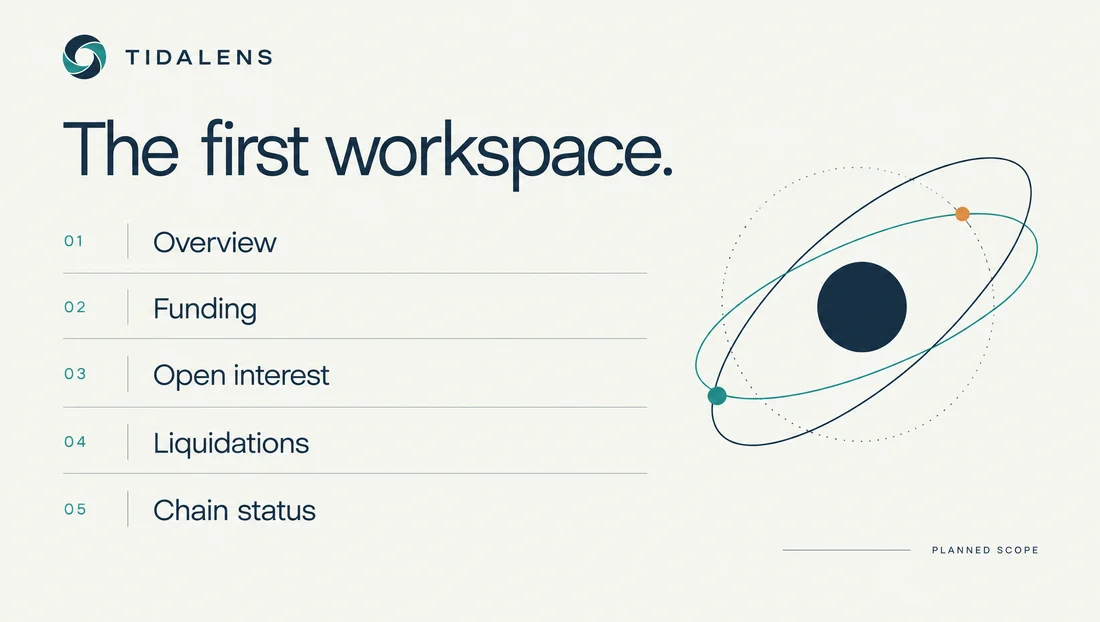 Tidalens — A focused first version editorial illustration