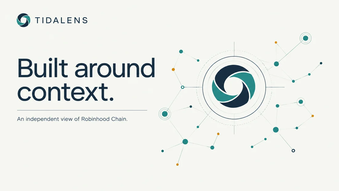 Tidalens — Robinhood Chain community editorial illustration