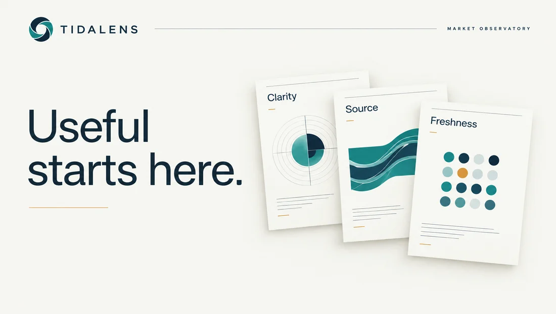 Tidalens — Product utility editorial illustration