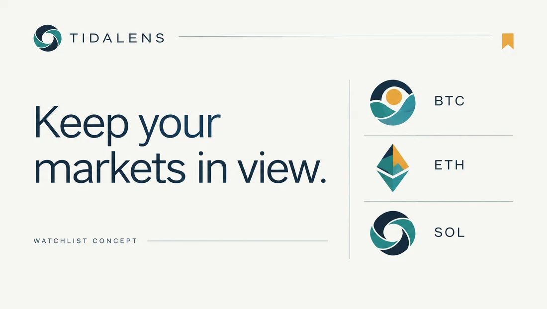 Tidalens — Watchlist concept editorial illustration