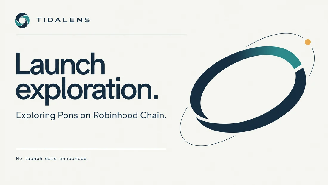 Tidalens — Pons launch exploration editorial illustration
